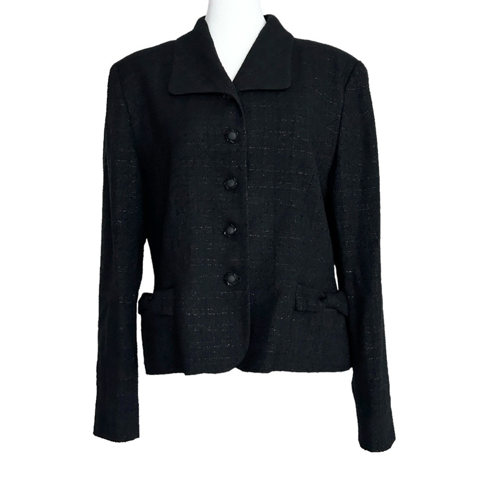 Pendleton Wool Blend Metallic Threading Blazer‎ Jacket (10)
